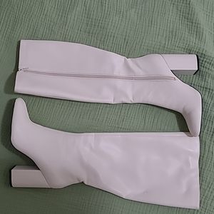 White gogo boots